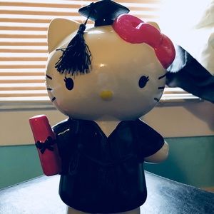 Hello kitty ceramic graduation bank